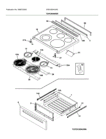 Top / Drawer parts for Frigidaire Electric Range CFEH3054UWC from AppliancePartsPros.com
