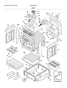 Body parts for Frigidaire Electric Range CFES3025PWJ from AppliancePartsPros.com
