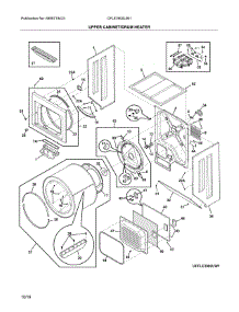 Upper Cabinet / Drum Heater parts for Frigidaire Laundry Center CFLE3900UW1 from AppliancePartsPros.com
