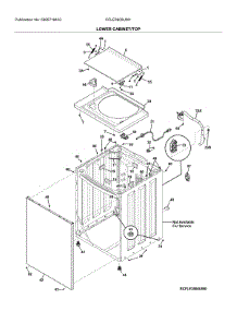 Lower Cabinet / Top parts for Frigidaire Laundry Center CFLE3900UW1 from AppliancePartsPros.com