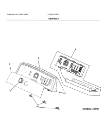 Controls parts for Frigidaire Dryer CFRE4120SW1 from AppliancePartsPros.com