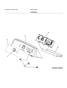 Controls parts for Frigidaire Dryer CFRE4120SW2 from AppliancePartsPros.com