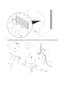 System parts for Crosley Upright Freezer CFUF14LW0 from AppliancePartsPros.com