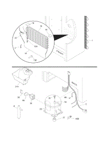 System parts for Crosley Upright Freezer CFUF14LW1 from AppliancePartsPros.com