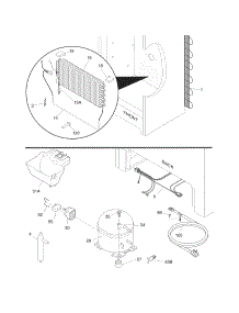System parts for Crosley Upright Freezer CFUF14LW4 from AppliancePartsPros.com