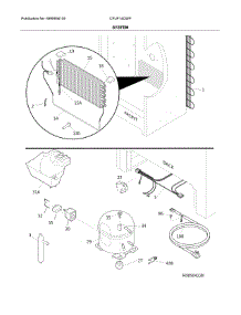 System parts for Crosley Upright Freezer CFUF14QWF from AppliancePartsPros.com