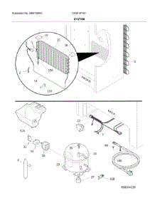 System parts for Crosley Upright Freezer CFUF14TW1 from AppliancePartsPros.com