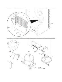 System parts for Crosley Upright Freezer CFUFH17LW3 from AppliancePartsPros.com