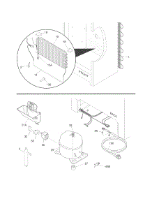 System parts for Crosley Upright Freezer CFUFH17PW1 from AppliancePartsPros.com