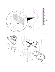 System parts for Crosley Upright Freezer CFUFH17QWA from AppliancePartsPros.com
