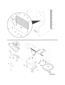 Sysetm parts for Crosley Freestanding Freezer CFUFHC17SWA from AppliancePartsPros.com