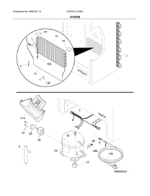 System parts for Crosley Upright Freezer CFUFHC21QWC from AppliancePartsPros.com