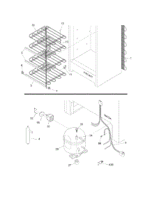 System parts for Crosley Upright Freezer CFUM14LW0 from AppliancePartsPros.com