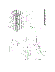 System parts for Crosley Upright Freezer CFUM17LW0 from AppliancePartsPros.com