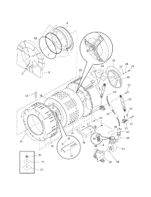 Motor / Tub parts for Crosley Washer CFW2000FW1 from AppliancePartsPros.com