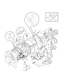 Motor / Tub parts for Crosley Washer CFW4700LB0 from AppliancePartsPros.com