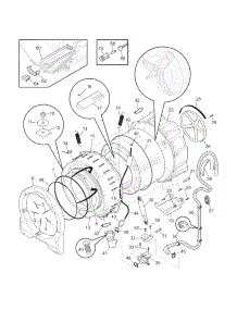 Motor / Tub parts for Crosley Washer CFW7500KW0 from AppliancePartsPros.com