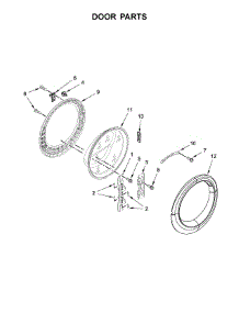 Door Parts parts for Crosley Washer CFWH4084GW0 from AppliancePartsPros.com