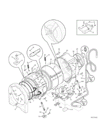 Motor / Tub parts for Crosley Washer CFWH7300RW0 from AppliancePartsPros.com