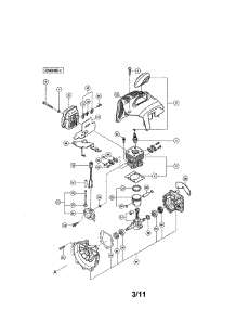 Gear Shaft / Crankshaft / Muffler parts for Hitachi Gas Line Trimmer CG24EKSL from AppliancePartsPros.com