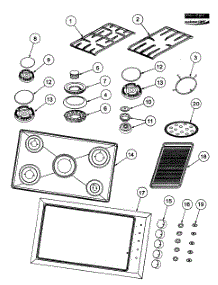 Panel Assy parts for  Gas Cooktop CG365DWACX1-88540A from AppliancePartsPros.com