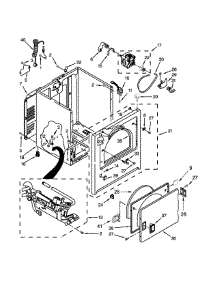 Cabinet Parts parts for Crosley Dryer CGD126SBW2 from AppliancePartsPros.com