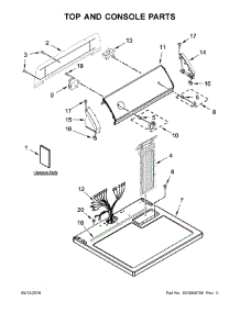 Top And Console Parts parts for Crosley Dryer CGD126SDW2 from AppliancePartsPros.com