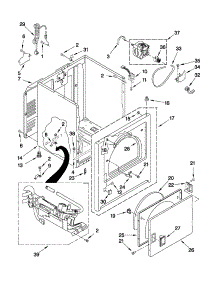 Cabinet Parts parts for Crosley Dryer CGD126SXQ0 from AppliancePartsPros.com