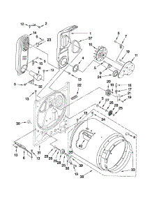 Bulkhead Parts parts for Crosley Dryer CGD126SXQ0 from AppliancePartsPros.com