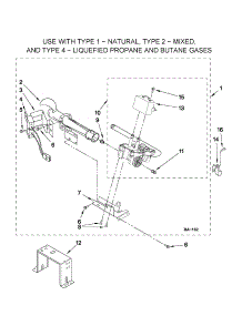 W10336852 Burner Assembly parts for Crosley Dryer CGD126SXQ2 from AppliancePartsPros.com