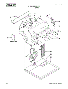 Top And Console Parts parts for Crosley Dryer CGD137HXW0 from AppliancePartsPros.com