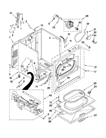 Cabinet Parts parts for Crosley Dryer CGD137HXW0 from AppliancePartsPros.com