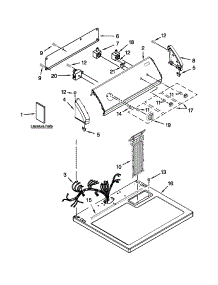Top And Console Parts parts for Crosley Dryer CGD137SBW1 from AppliancePartsPros.com