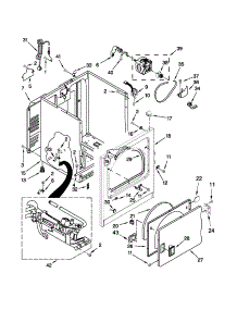 Cabinet Parts parts for Crosley Dryer CGD137SBW1 from AppliancePartsPros.com