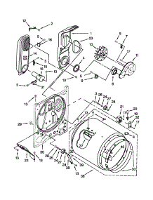 Bulkhead Parts parts for Crosley Dryer CGD137SBW1 from AppliancePartsPros.com
