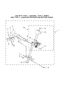 Burner Assembly Parts parts for Crosley Dryer CGD137SDW2 from AppliancePartsPros.com