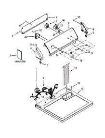 Top And Console Parts parts for Crosley Dryer CGD137SDW3 from AppliancePartsPros.com