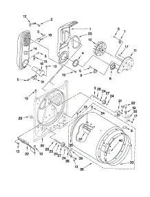 Bulkhead Parts parts for Crosley Dryer CGD137SXQ0 from AppliancePartsPros.com