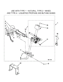 W10336852 Burner Assembly parts for Crosley Dryer CGD137SXQ1 from AppliancePartsPros.com