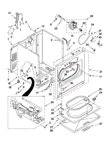 Cabinet Parts parts for Crosley Dryer CGD147HXW0 from AppliancePartsPros.com