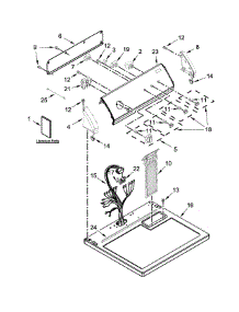 Top And Console Parts parts for Crosley Dryer CGD147SDW2 from AppliancePartsPros.com