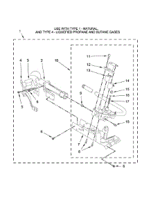 Burner Assembly Parts parts for Crosley Dryer CGD147SDW2 from AppliancePartsPros.com