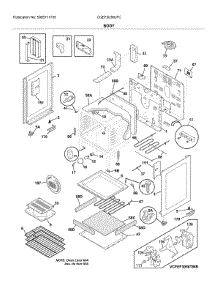 Body parts for Frigidaire Electric Range CGEF3036UFC from AppliancePartsPros.com