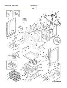 Body parts for Frigidaire Electric Range CGEH3047VFA from AppliancePartsPros.com