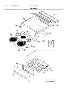 Top / Drawer parts for Frigidaire Electric Range CGEH3047VFB from AppliancePartsPros.com