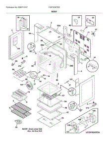 Body parts for Frigidaire Electric Range CGIF3036TDE from AppliancePartsPros.com