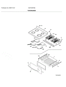 Top / Drawer parts for Frigidaire Electric Range CGIF3036TDE from AppliancePartsPros.com
