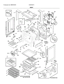 Body parts for Frigidaire Electric Range CGIH3047VDB from AppliancePartsPros.com
