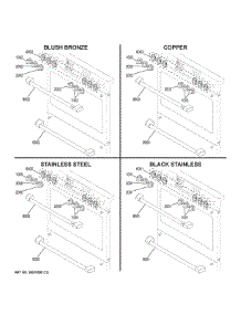 Cafe Customization parts for Ge Gas Range CGS700P2M1S1 from AppliancePartsPros.com