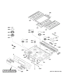 Control Panel & Cooktop parts for Ge Gas Range CGS700P2M3S1 from AppliancePartsPros.com